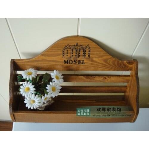 Zakka retro wood to do the old wooden storage box finishing filming props housed Ichiban Japanese-style wooden wall