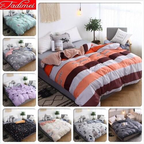 Colorful Stripe 1 piece Bed Duvet Cover Adult Kids Soft Bedspreads Single Twin Queen King Size 150x200 180x220 200x230 220x240cm