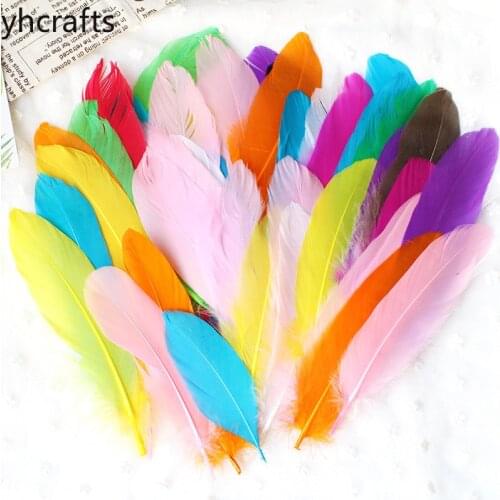 150PCS/Lot Kindergarten Handmade Feather DIY Materials Adhesive Decoration Children Creative Art Art And Craft Material