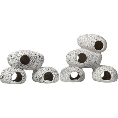 Aquarium Rock Cave Fish Tank Pond Hideaway for Shrimp Cichlid Hiding Breeding Spawning Hideout Decor Ornament