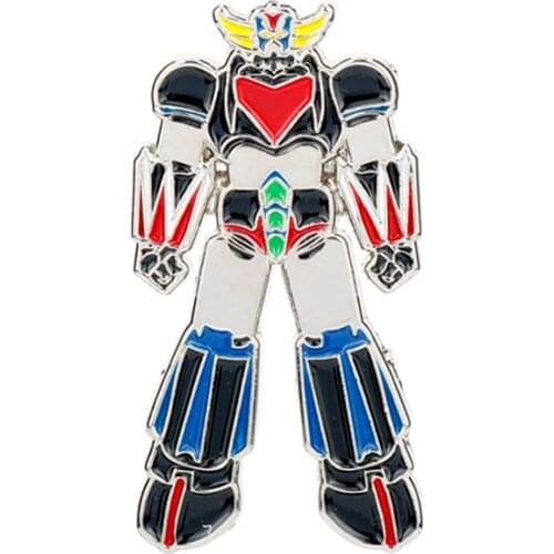 Dongsheng Mazinger Z UFO Robot Grendizer Badge Brooch UFO ROBO Zinc Alloy Anime Metal Enamel Pins and Brooches for Women Men