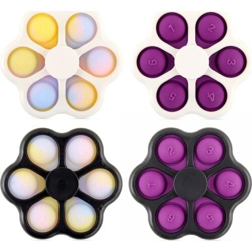 Fitget Toys Flower Shape Game for Adult Kid Bubble Fidget Sensory Toy Autism Special Needs Stress Reliever Figet Speelgoed