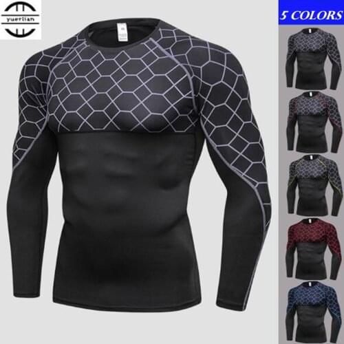 Men Pro Wicking&Quick Drying T-Shirt,Elastin Compression Fitness Tight Bottom Long Sleeve Underwear,Breathable&Anti Wrinkle