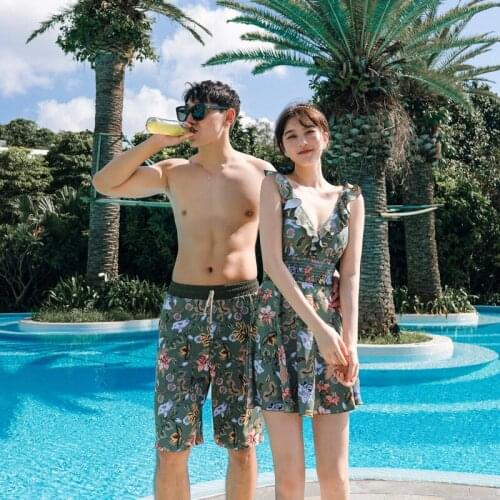 Hot Sale Ladies Swim Wear One Piece Women Swimsuit Custom Print Couple Beachwear
