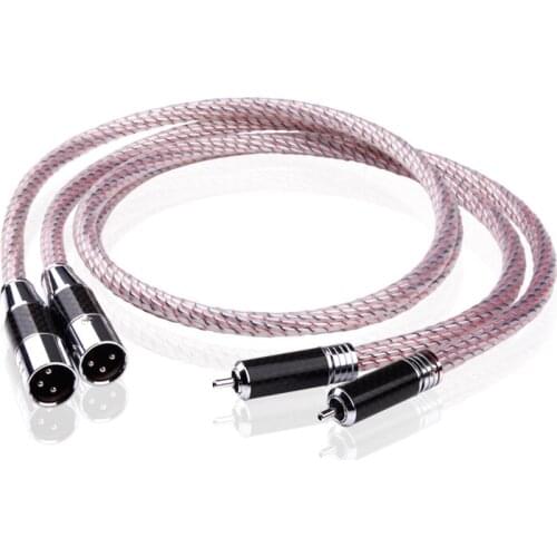 Hi-end2RCA to 2XLR Cable, Rca Male to Xlr Male Audio Cable,audio signal interconnect wire