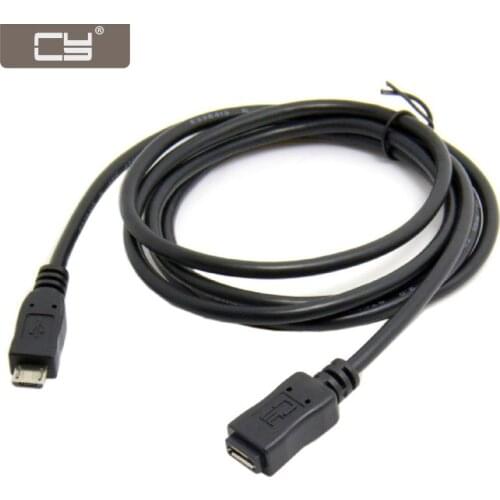 CY Full Pin Connected Micro USB 2.0 Type 5Pin Male to Female Cable for Tablet & Phone & CY & OTG Extension Cable 5ft 150CM