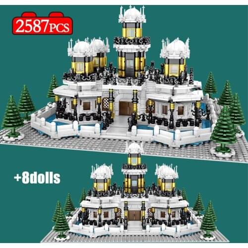 City Creator Architecture Palace Classic Castle Building Blocks Street View House Figures Bricks DIY Toys for Children Gifts