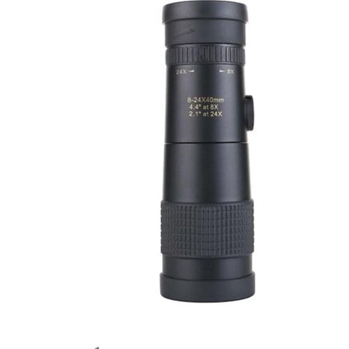 8-24x40 Zoom Monocular Telescope with Tripod and Phone Adapter Portable Outdoor Camping Hiking Hunting Bird-watching Monoculars