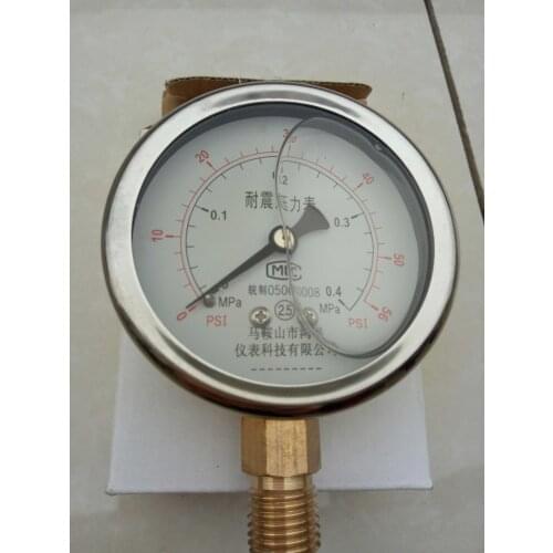 Bulk cement tank car accessories tank car pressure gauge night light shockproof pressure gauge pressure gauge Anti-seismic