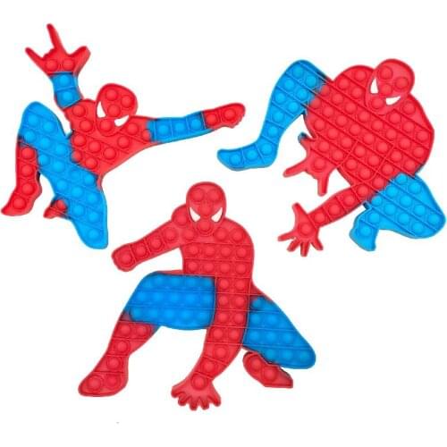 Wholesale Marvel Spider-Man Thanos Captain America Fidget Toys Antistress Relief Toys Squeeze Toys for Children Simple Dimple