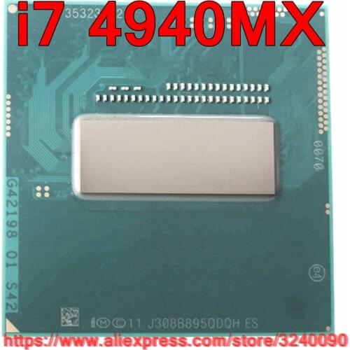 Lntel Core i7 4940mx QS CPU QDQH 8M Cache 3.1GHz-4.0GHz Quad-Core i7-4940mx Laptop processor free shipping