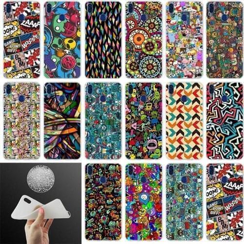 Soft Silicone Cover Phone Case Psychedelic Pop Art For Huawei Honor 30 20 10 9 Lite 9a 8a 7a pro 8x 10i 30s