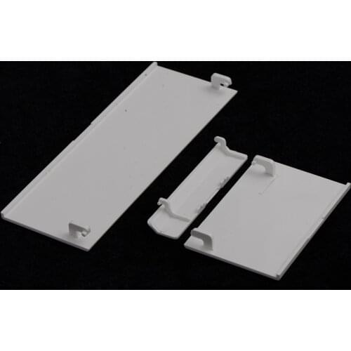 50 Sets White Black Plastic 3 in 1 Replacement Plastic Door Slot Covers for Nintendo Wii Console