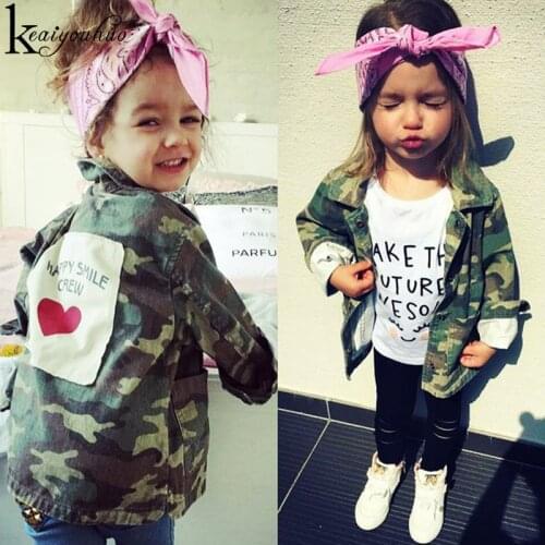 2020 Autumn Winter Warm Jacket For Girls Clothes Outerwear Baby Boys Jacket Kids Jackets Children Clothing Camouflage Army Coats