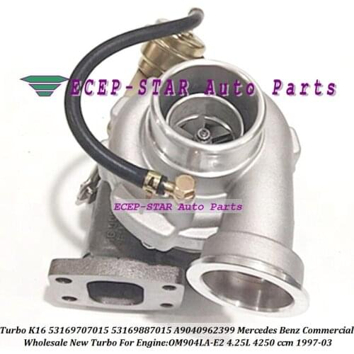 Turbo K16 53169887015 53169707015 9040962399 A9040962399 For Mercede*s Ben*z Commercial Bus OM904LA-E2 4.25L 1997-03