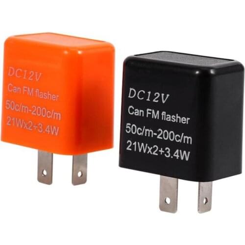 Universal Motorcycle Turn Signal Indicator 2-Pin Speed Adjustable LED Flasher Relay 12V Motorcycle Switches