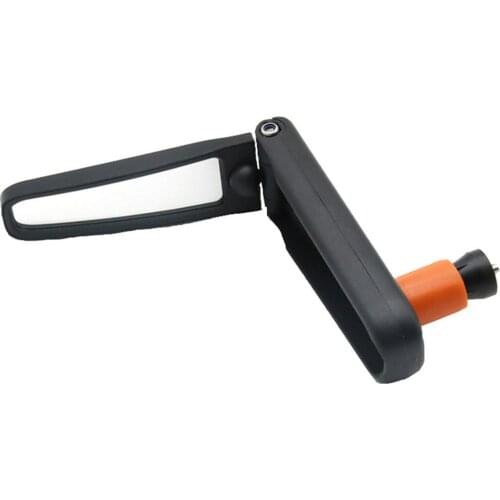 Bicycle Folding Grip Rearview Mirror Adjustable Fixed Gear Bike Handlebar Rear View Reflector Warning Cycling Parts Accessories