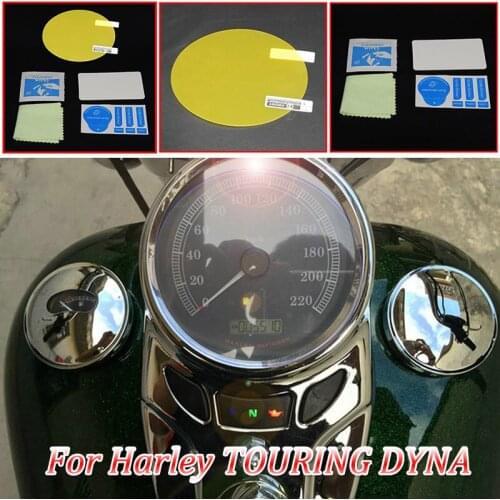 TOURING DYNA moto Cluster Scratch Protection Film Instrument Dashboard Cover Guard TPU Blu-ray for Harley TOURING DYNA