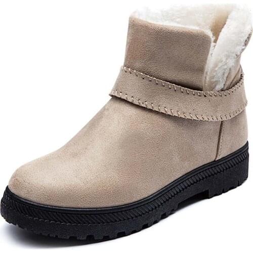 Women Snow Boots Platform Winter Boots Female Non-Slip Boots Fashion Women Winter Shoes Warm Fur Botas Mujer