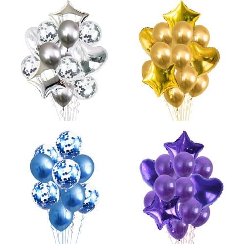 1PACK 12inch Latex Colorful Balloons Confetti Air Balloons Inflatable Ball Helium Balloon For Birthday Wedding Party Supplies
