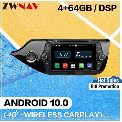128GB Carplay Android 10 screen Car DVD Player for KIA Ceed 2012 2013 2014 2016 GPS Navigation Auto Audio Radio Stereo Head unit