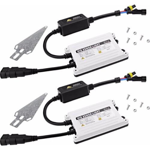 2pcs 55W 12V Slim HID Xenon Ballast Blocks Ignition Replacement for Xenon Hid Kit H3 H4 H7 H11 HB4 HB3 H1 H10 Slim Xenon Ballast