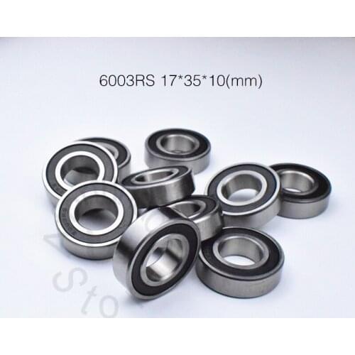 6003RS 17*35*10(mm) 1Piece bearing ABEC-5 rubber sealing bearings 6003 6003RS chrome steel deep groove bearing