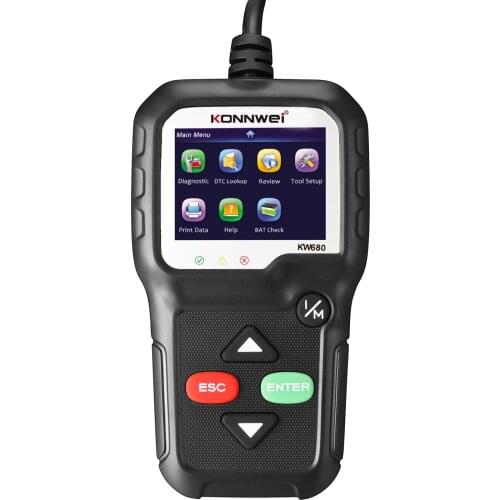 KONNWEI Russian Code Reader ODB2 KW680 Car Diagnostic Tool OBDII OBD2 Auto Scanner Engine Check LED Display Built-in Speaker