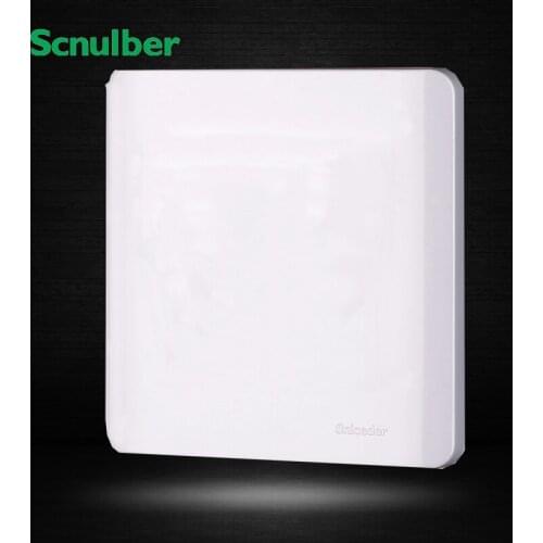 White 86mm standard wall switch blank plastic cover plate