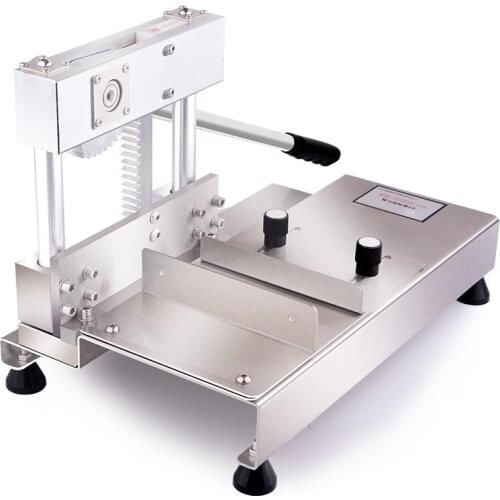Household meat slicer stainless steel boring machine commercial cut pig hoof pork chops manual cutting ribs machine