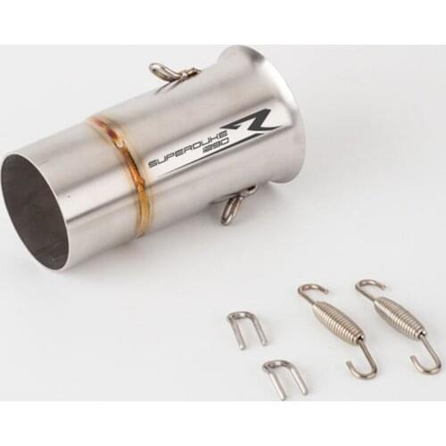 For DUKE 1290 Super Duke R GT SDR 2017 2018 Exhaust Muffler Middle Link Pipe 60.5mm 72mm Escape Connector Adapter with Laser