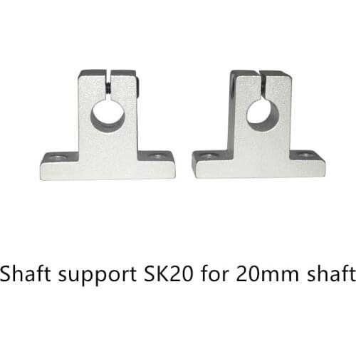 SK20 20mm linear bearing rail shaft support XYZ Table CNC Router SH20A