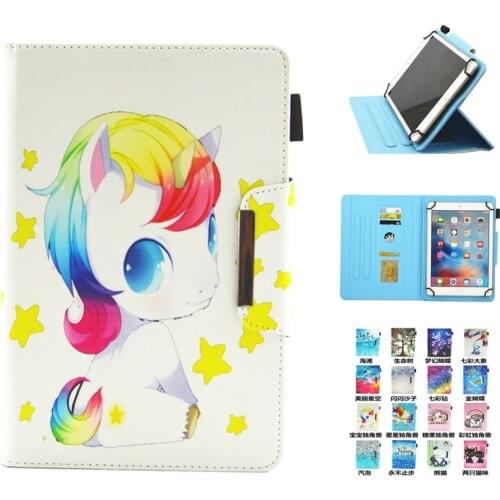 PU Leather 7 Inch Universal Print Case for Digma S683G E61M E63S Optima Prime 3 3G TS7131MG 6 Inch E7.1 3G TABLET Cover