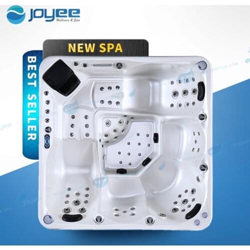 JOYEE Wholesale Garden Jacuzzi 5 Person Balboa Massage Bath Hydro Lazy Z Spa Whirlpool Outdoor Hot Tub with Step