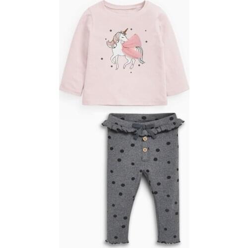 Brand Quality Cotton T-shirt Leggings Pants Tracksuit for Children Suit Infant Kids Girls Clothing Sets Baby Girl Clothes Outfit
