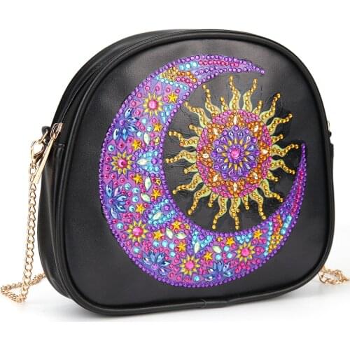 New 5D DIY Diamond Painting Wallet Chain Shoulder Bag Leather Women Clutch Coin Purse Cosmetic Storage Hand Bag Gift for Girls