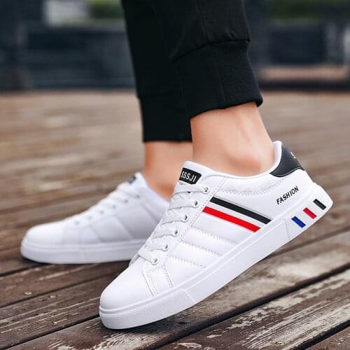 2021 Men Casual Shoes New Fashion Flat Breathable Sneakers Light Shoes Male Tennis Sneaker White Business Travel Footwear Tenis