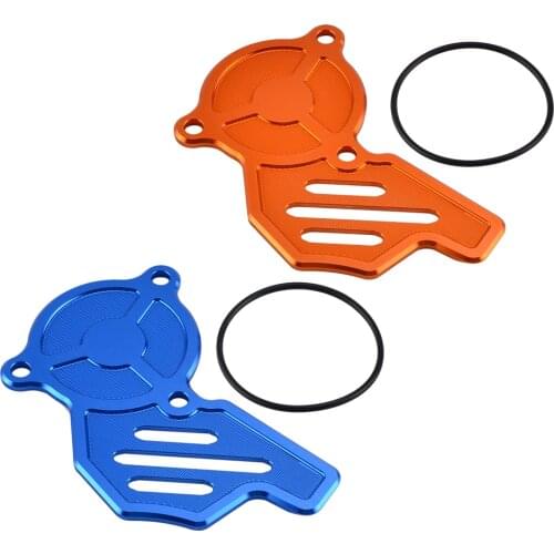NICECNC CNC Billet Left Oil Pump Cover Guard For KTM 450 500 SXF SX-F XCF XC-F EXCF EXC-F SIX DAYS 2016 2017 2018