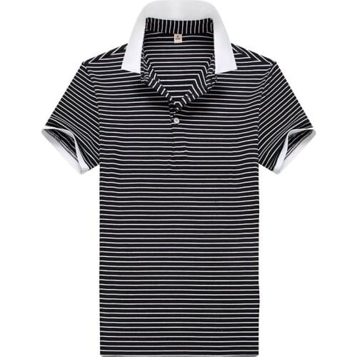 2021 New Summer Polo Shirts Men Casual Fashion Slim Fit Striped Polo T Shirt for Men Turn Down Collar Breathable Camisas Polo