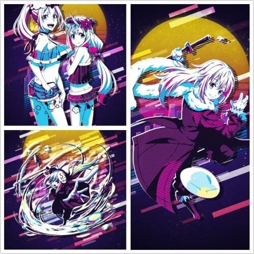 WTQ Retro Poster Rimuru Tempest Canvas Painting Anime Posters Wall Decor Posters Wall Art Picture Room Decor Home Decor