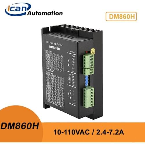 DM 860H Cnc Stepper Drivers 2.4-7.2A 18-80VAC 18-110VDC Driver Stepper Motor Driver