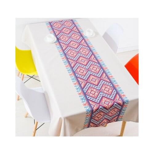 Ethnic style vintage Bohemia table cloth linen tablecloths cover towel thick rectangular antependium dining hall decoration