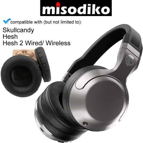 Misodiko Replacement Cushions Ear Pads - for Skullcandy Hesh, Hesh 2 Bluetooth Wireless Headphones, Repair Earpads Pillow Cover