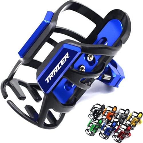 New Motorcycle General Accessories CNC Drink Cup Stand Water Cup Holder Crash Bar Water Bottle For YAMAHA TRACER tracer