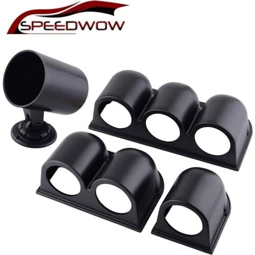 SPEEDWOW Universal Dragon Gauge 52mm Car Gauge Pod Universal Black Single Double Triple Car Meters Holder For 2 Inch Gauges