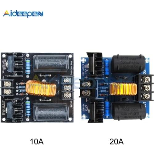 DC 12-30V 10A 20A ZVS Tesla Coil Voltage Flyback Driver Board High Voltage Booster Generator Induction Heating Module with Case
