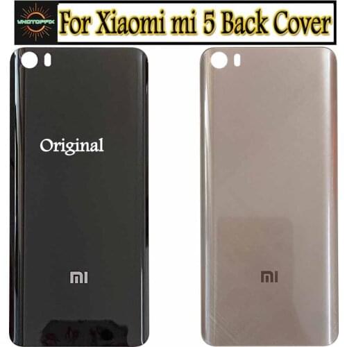 Original For Xiaomi Mi 5 Mi5 Back Battery Cover Phone Case Housing Replacement For XIAOMI Mi 5 MI5 Battery Cover Back Glass