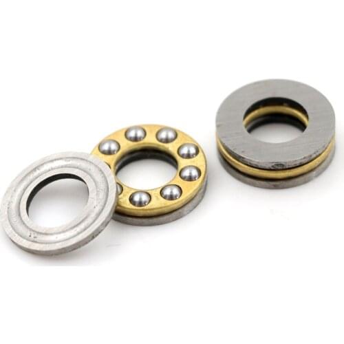 10pcs 8x16x5mm Pratical Miniature Thrust Bearings F8-16M Metal Axial Ball Bearing Set For Hardware Accessories