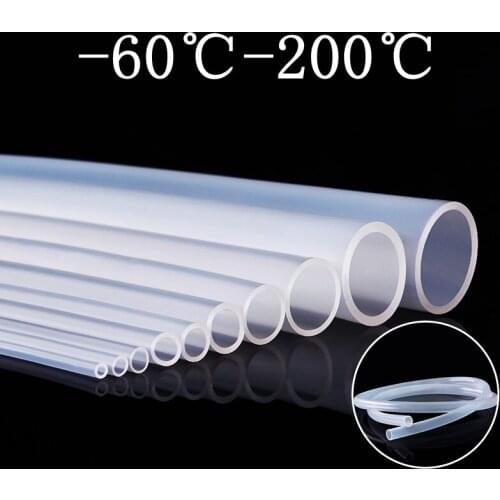 5M 1-18mm Food Grade Transparent Silicone Tube Soft Rubber Hose High Quality Flexible Milk Hose Beer Pipe
