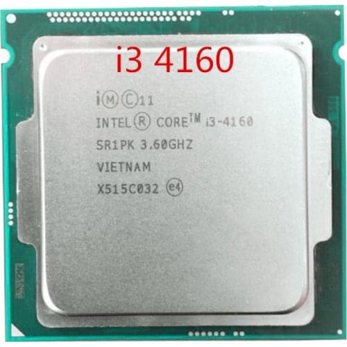 Free shipping intel i3-4160 Processor(3M Cache, 3.60 GHz),Dual-core LGA1150 i3 4160 Desktop CPU 54W SR1PK scrattered pieces